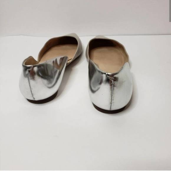 NEW KATE SPADE women's gavana d'orsay flat sandals in cream/silver - Picture 3 of 3